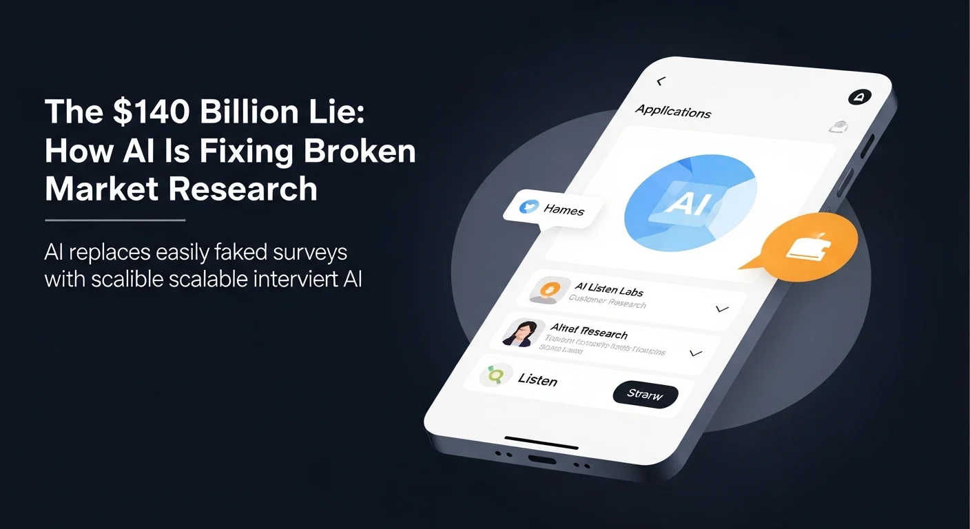The $140 Billion Lie: How AI is Fixing Broken Market Research